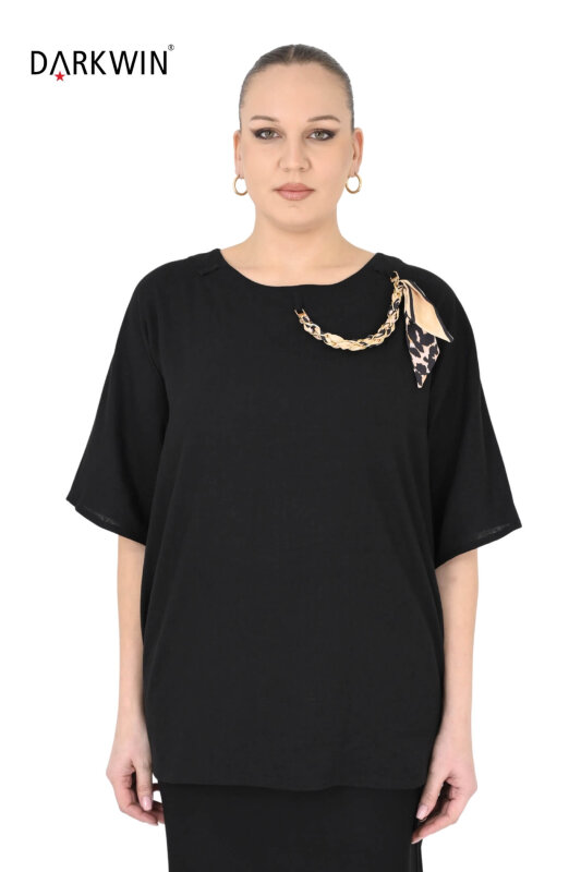 B4029 DARKWIN BLUZ SIYAH - DARKWIN