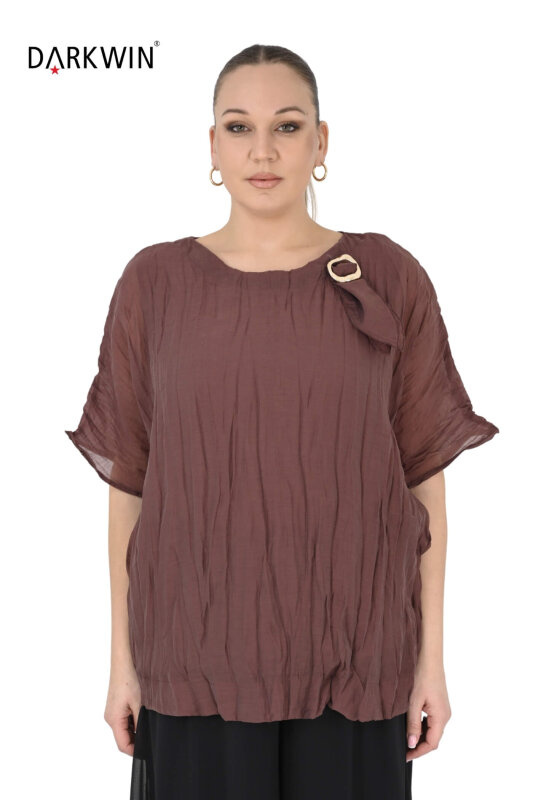 B4031 DARKWIN BLUZ KAHVE - DARKWIN