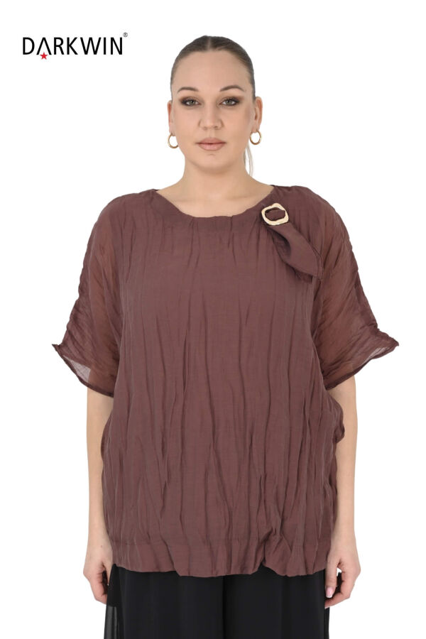 B4031 DARKWIN BLUZ KAHVE - 1