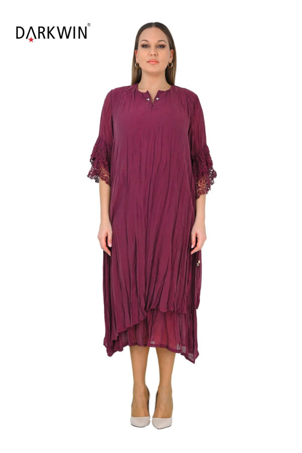 B4040 DARKWIN ELBİSE BORDO - 1