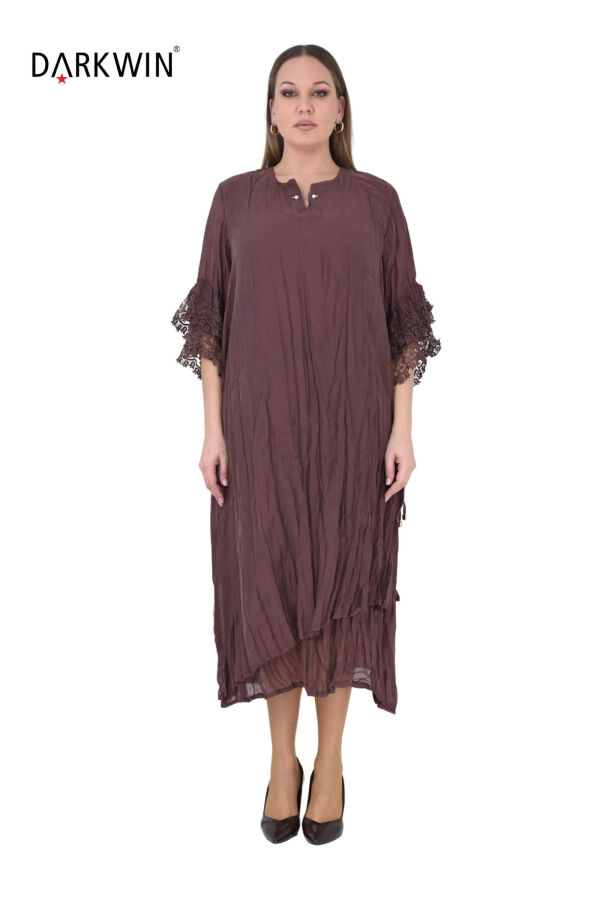B4040 DARKWIN ELBİSE KAHVE - 1