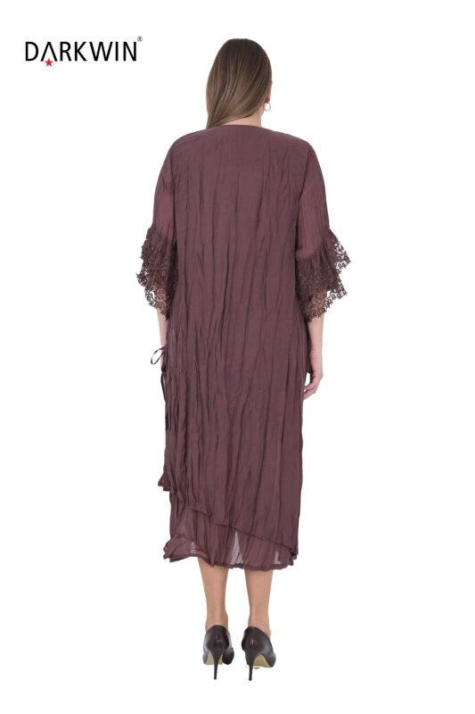 B4040 DARKWIN ELBİSE KAHVE - 3