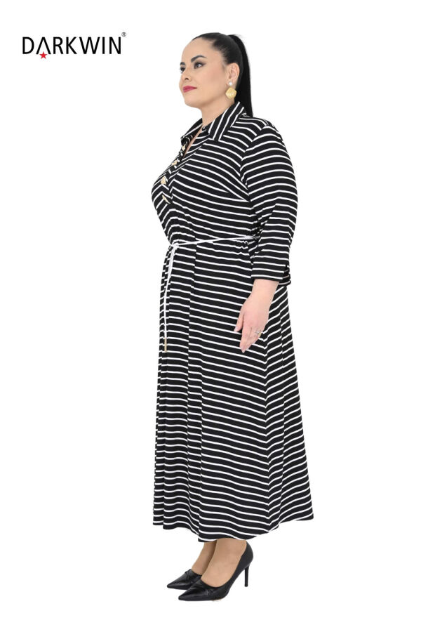 B4041 DARKWIN ELBİSE SIYAH-BEYAZ - 2