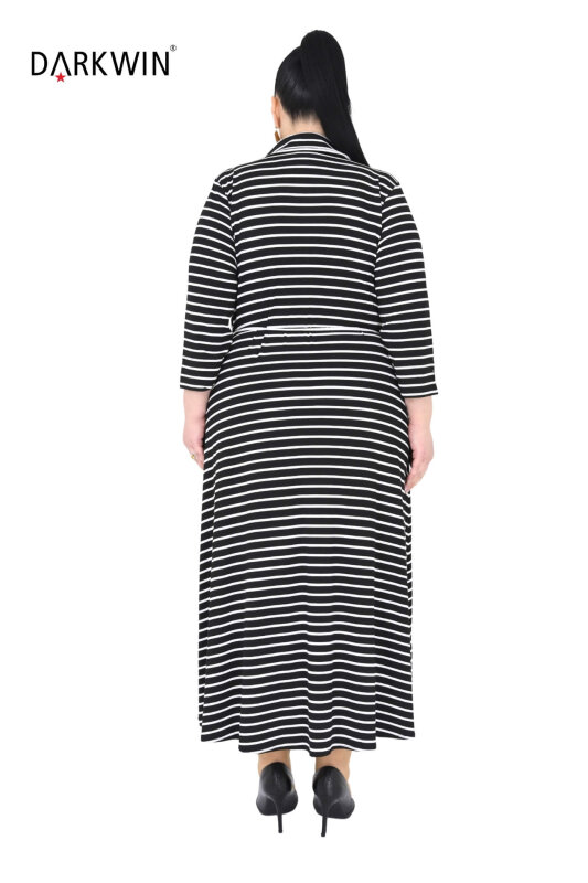 B4041 DARKWIN ELBİSE SIYAH-BEYAZ - 3