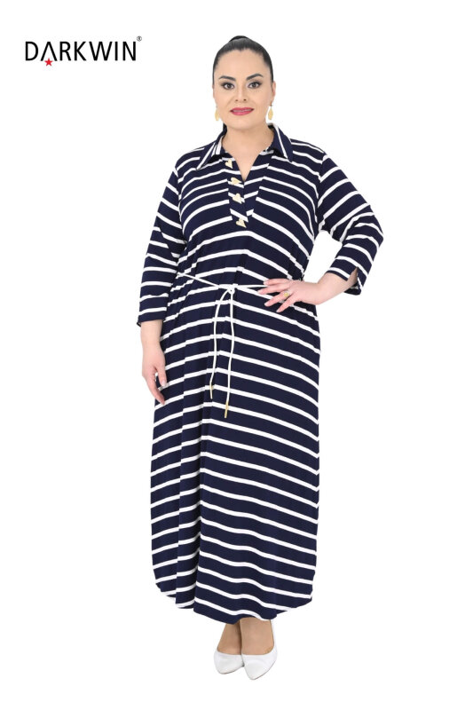 B4041 DARKWIN ELBİSE SIYAH-BEYAZ - 4