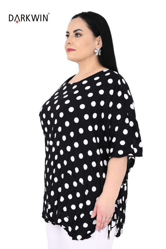 B4043 DARKWIN BLUZ SIYAH-BEYAZ - DARKWIN (1)