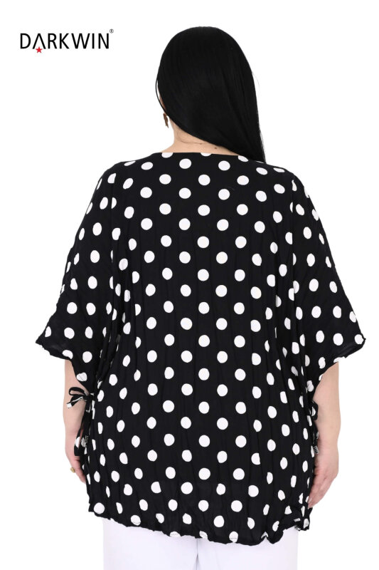 B4043 DARKWIN BLUZ SIYAH-BEYAZ - 3