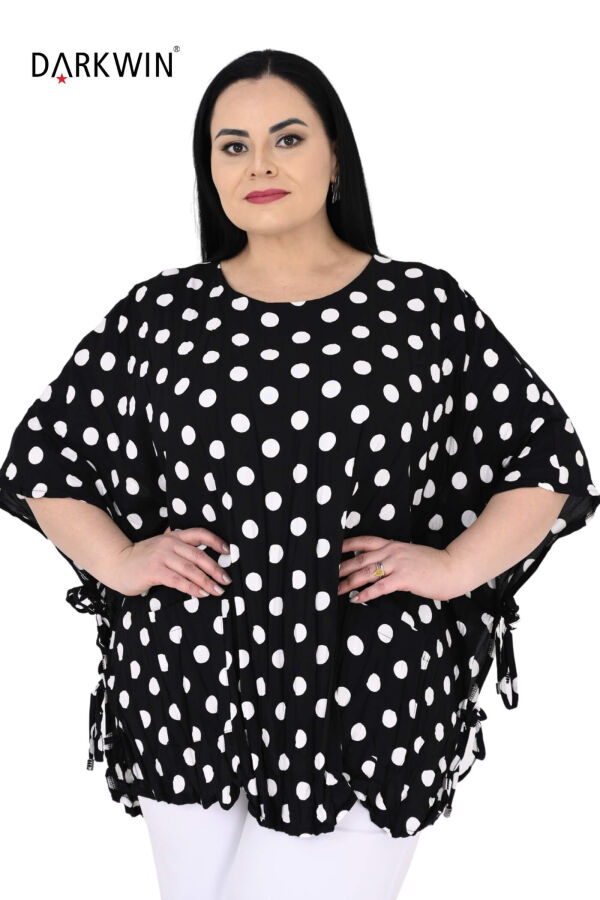 B4043 DARKWIN BLUZ SIYAH-BEYAZ - 4