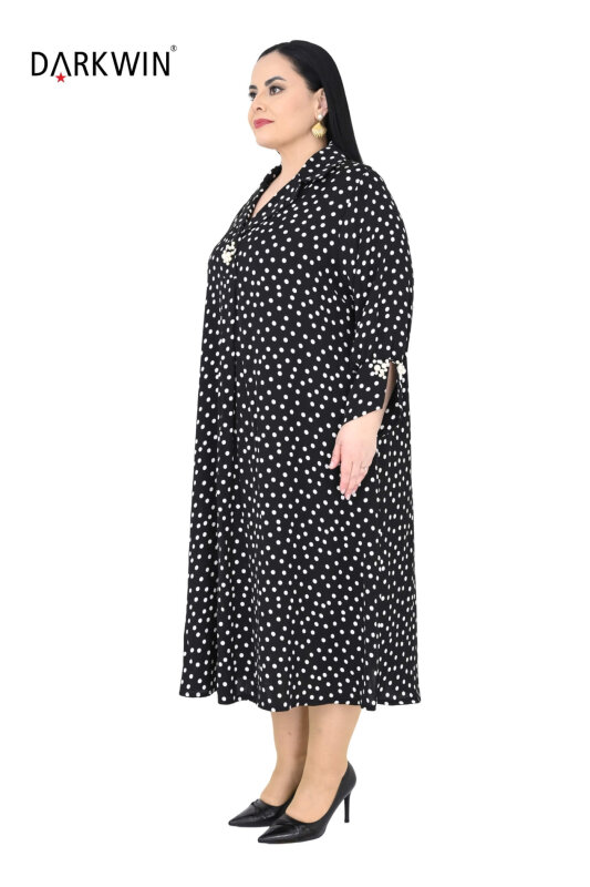 B4044 DARKWIN ELBİSE SIYAH-BEYAZ - DARKWIN (1)