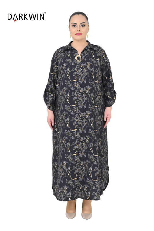 B4046 DARKWIN ELBİSE DESENLI - DARKWIN