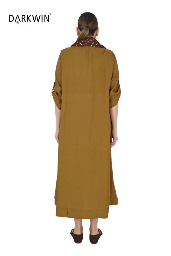 B4047 DARKWIN ELBİSE HARDAL - 3