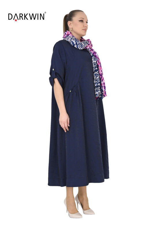 B4047 DARKWIN ELBİSE LACIVERT - DARKWIN (1)
