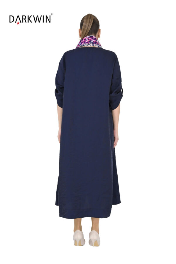 B4047 DARKWIN ELBİSE LACIVERT - 3