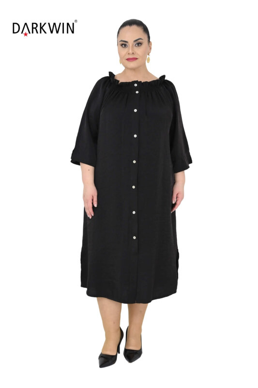 B4048 DARKWIN ELBİSE SIYAH - 4