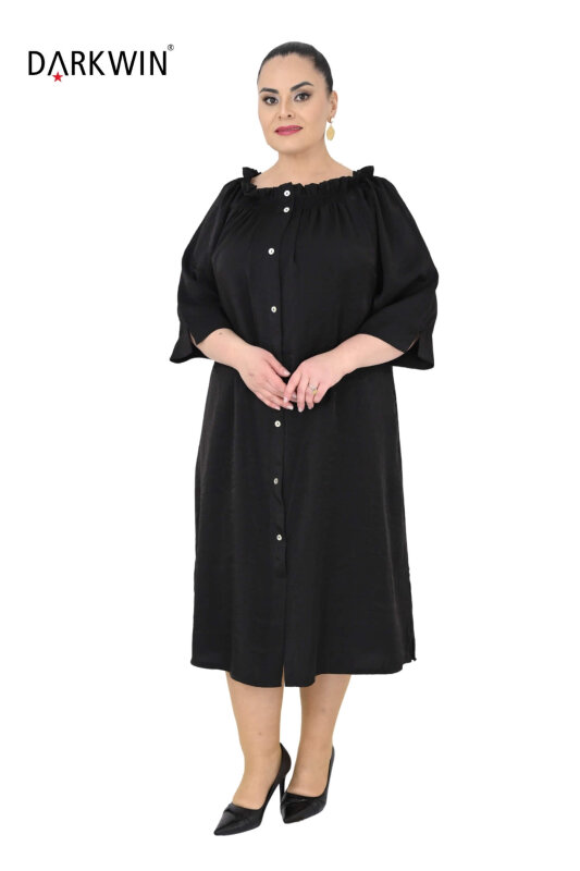 B4048 DARKWIN ELBİSE SIYAH - 5