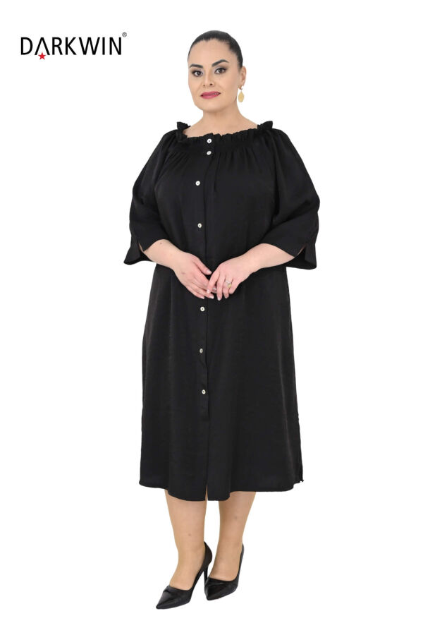 B4048 DARKWIN ELBİSE SIYAH - 5