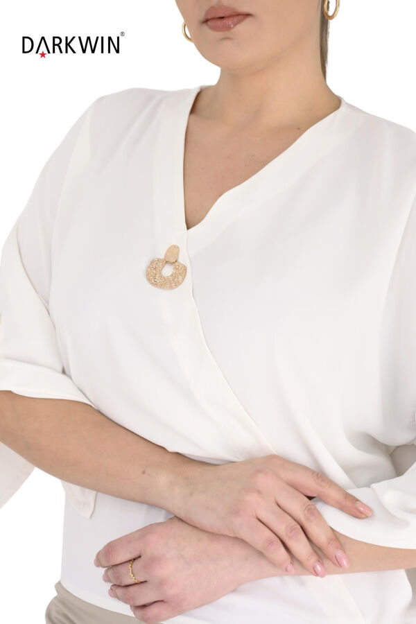 B4050 DARKWIN BLUZ EKRU - 4