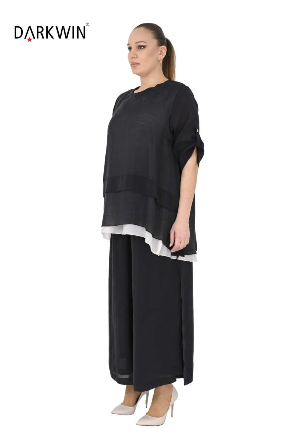 B4051 DARKWIN BLUZ-PANTOLON SIYAH - 2