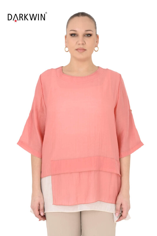 B4052 DARKWIN TUNİK MERCAN - DARKWIN