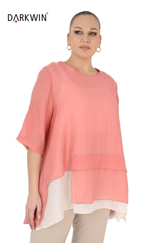 B4052 DARKWIN TUNİK MERCAN - 4