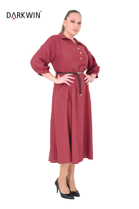 B4054 DARKWIN ELBİSE KIREMIT - 4