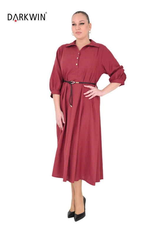 B4054 DARKWIN ELBİSE KIREMIT - 5