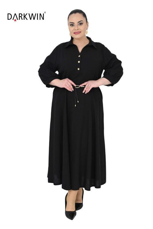 B4054 DARKWIN ELBİSE SIYAH - 6