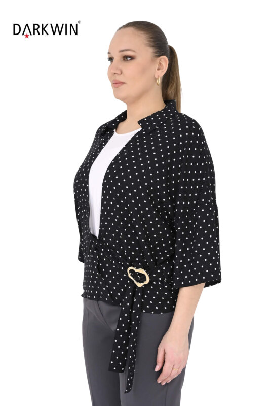 B4055 DARKWIN BLUZ SIYAH-BEYAZ - DARKWIN (1)