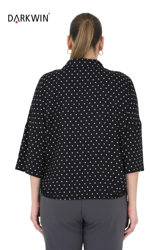 B4055 DARKWIN BLUZ SIYAH-BEYAZ - 3
