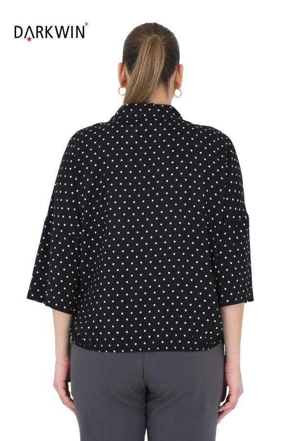B4055 DARKWIN BLUZ SIYAH-BEYAZ - 3