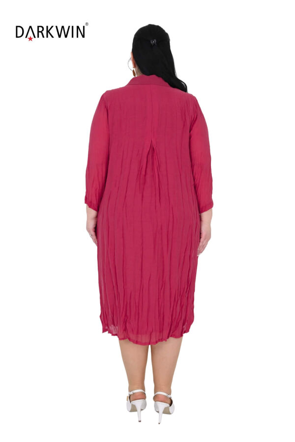 B4056 DARKWIN ELBİSE KIRMIZI - 3