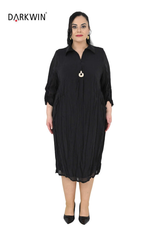 B4056 DARKWIN ELBİSE SIYAH - DARKWIN