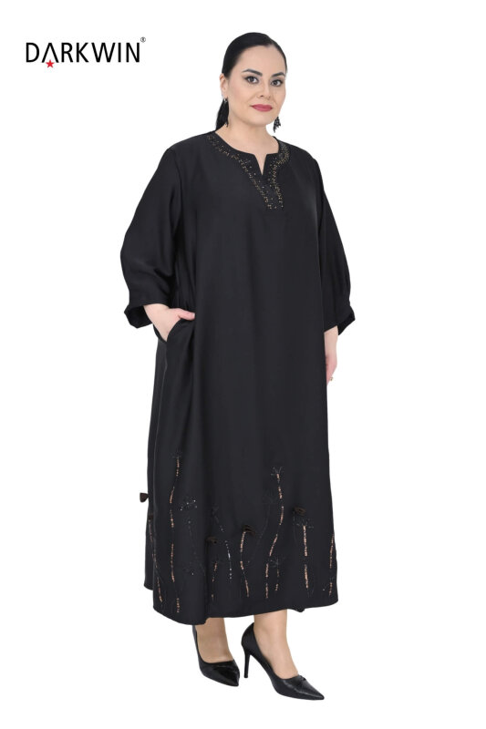 B4059 DARKWIN ELBİSE SIYAH - 5