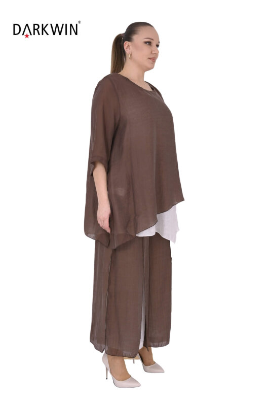B4060 DARKWIN BLUZ-PANTOLON K.KAHVE - DARKWIN (1)
