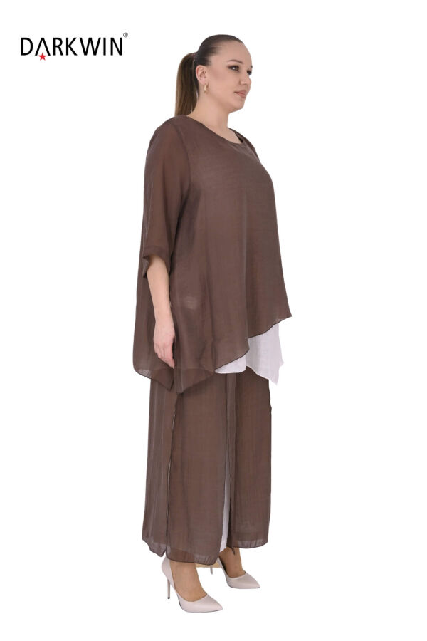 B4060 DARKWIN BLUZ-PANTOLON K.KAHVE - 2