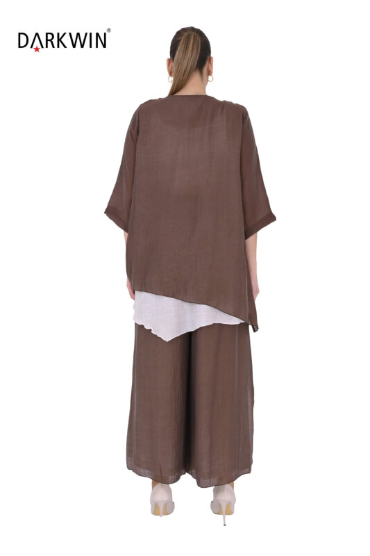 B4060 DARKWIN BLUZ-PANTOLON K.KAHVE - 3