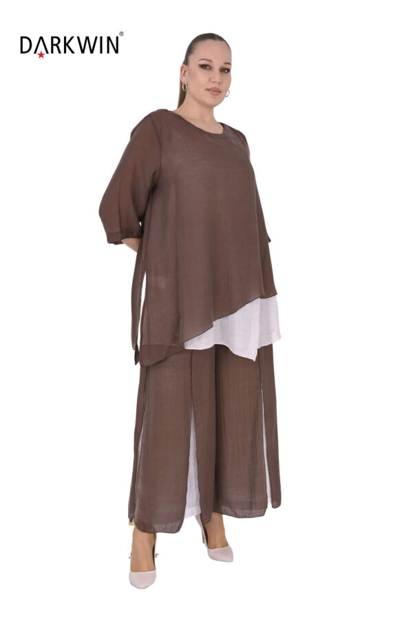 B4060 DARKWIN BLUZ-PANTOLON K.KAHVE - 4