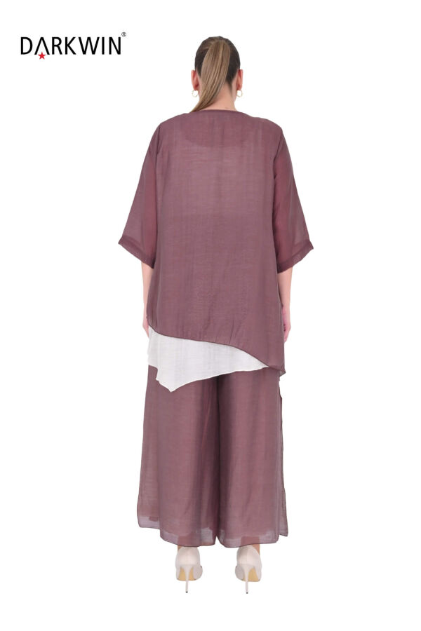 B4060 DARKWIN BLUZ-PANTOLON KAHVE - 3