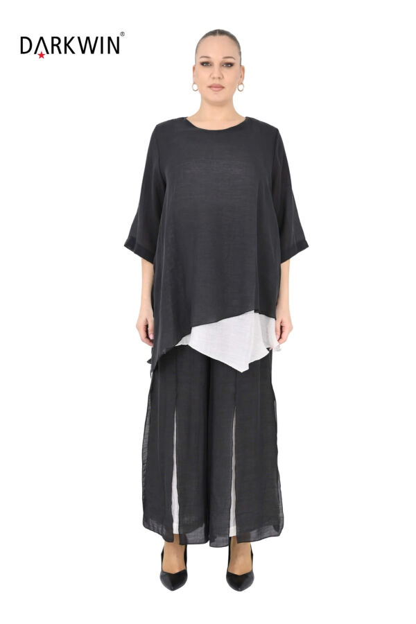 B4060 DARKWIN BLUZ-PANTOLON SIYAH - 1