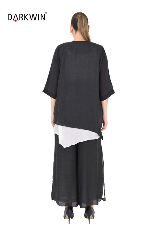 B4060 DARKWIN BLUZ-PANTOLON SIYAH - 3