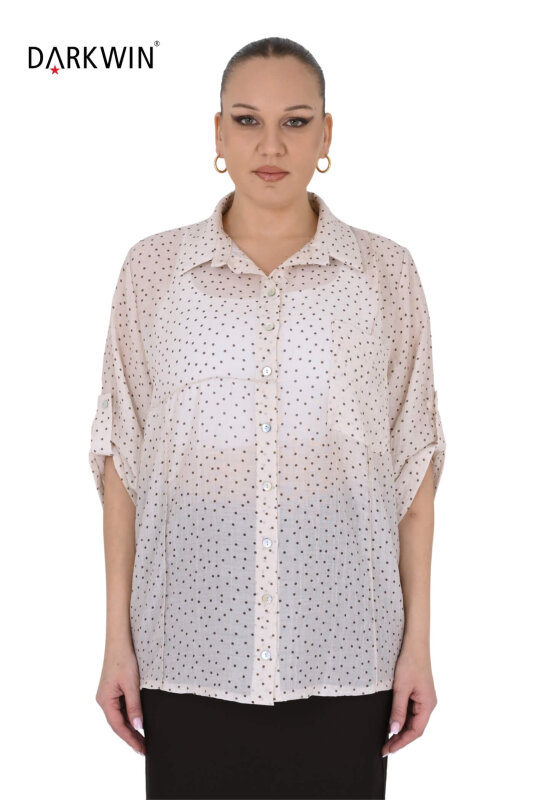 B4064 DARKWIN GÖMLEK BEJ-KAHVE - DARKWIN (1)