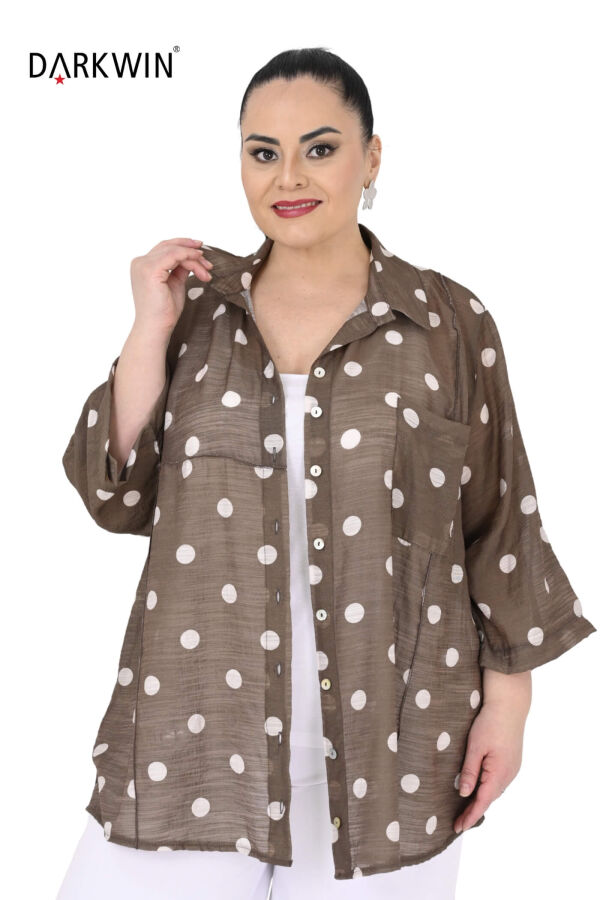 B4064 DARKWIN GÖMLEK KAHVE-BEJ - 4