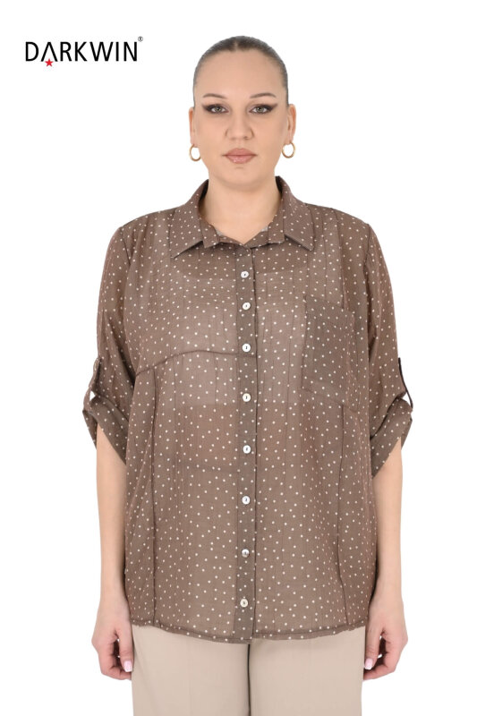 B4064 DARKWIN GÖMLEK KAHVE-BEJ - DARKWIN (1)