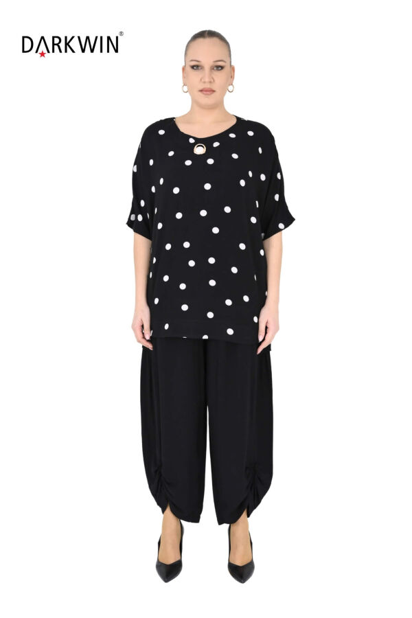 B4067 DARKWIN BLUZ-PANTOLON SIYAH - 1