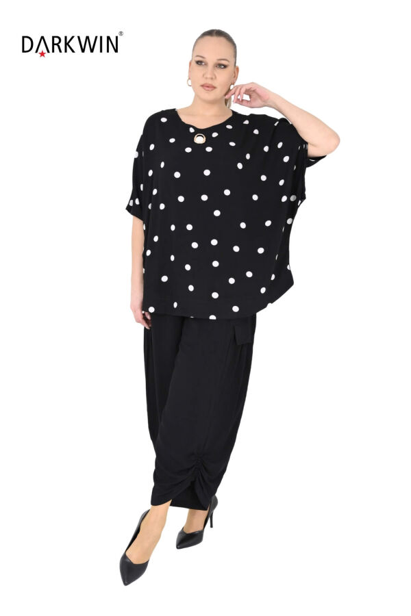 B4067 DARKWIN BLUZ-PANTOLON SIYAH - 4