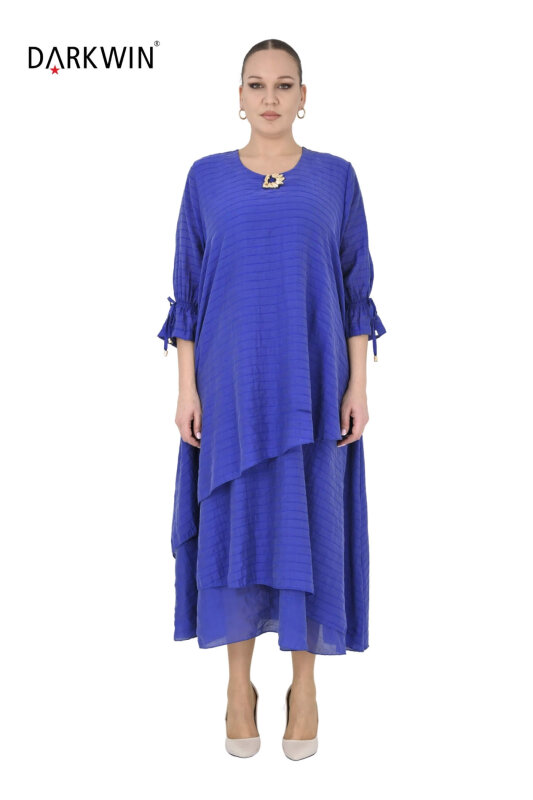 B4068 DARKWIN ELBİSE LACIVERT - DARKWIN