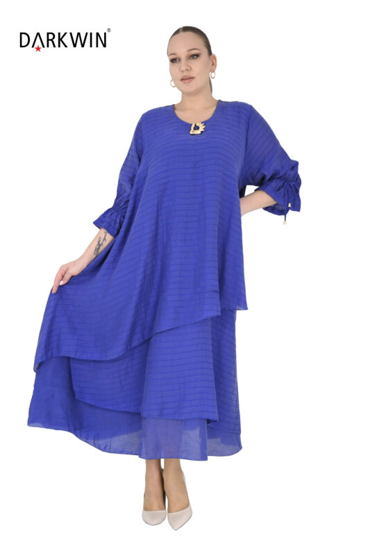 B4068 DARKWIN ELBİSE LACIVERT - 4