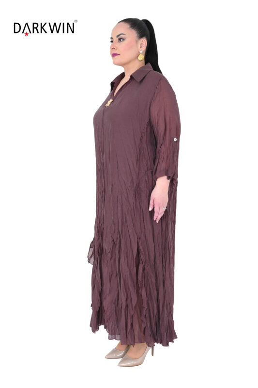 B4069 DARKWIN ELBİSE KAHVE - DARKWIN (1)