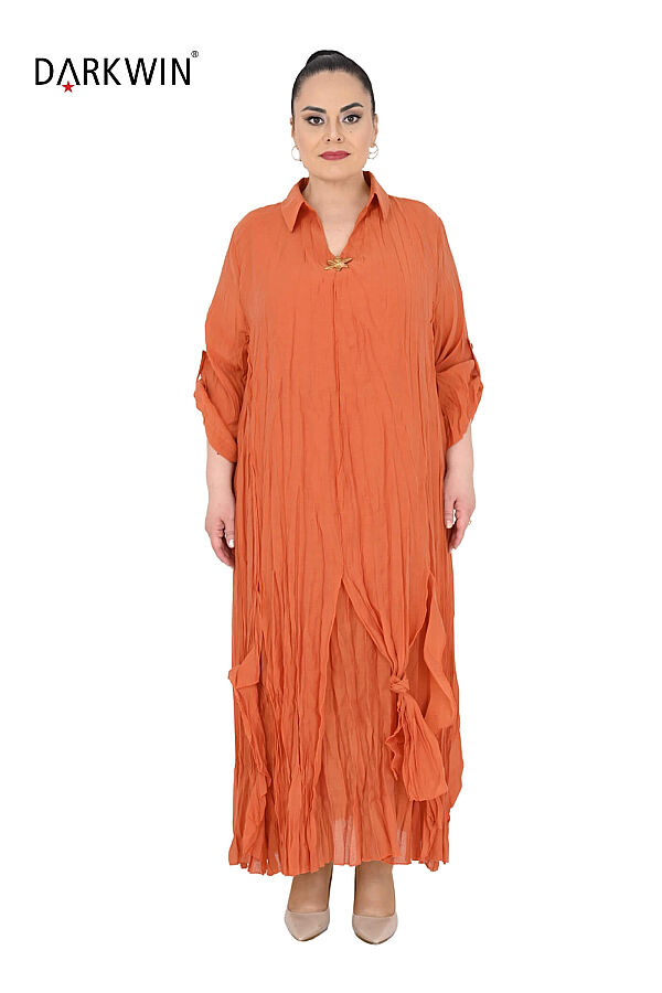B4069 DARKWIN ELBİSE ORANGE - 1