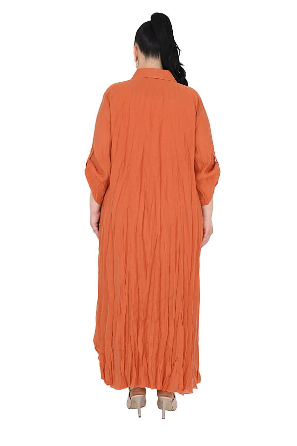 B4069 DARKWIN ELBİSE ORANGE - 3